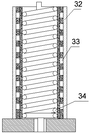 Landscape lamp realizing temperature reduction through water curtain