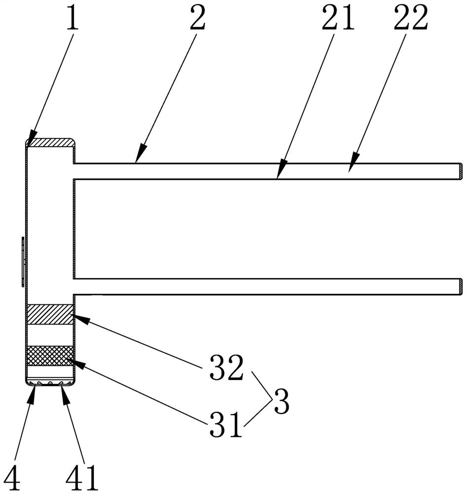 Towel rack with hot air drying function