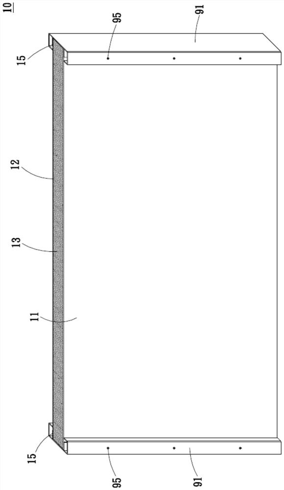 Precast building composite board and application structure thereof