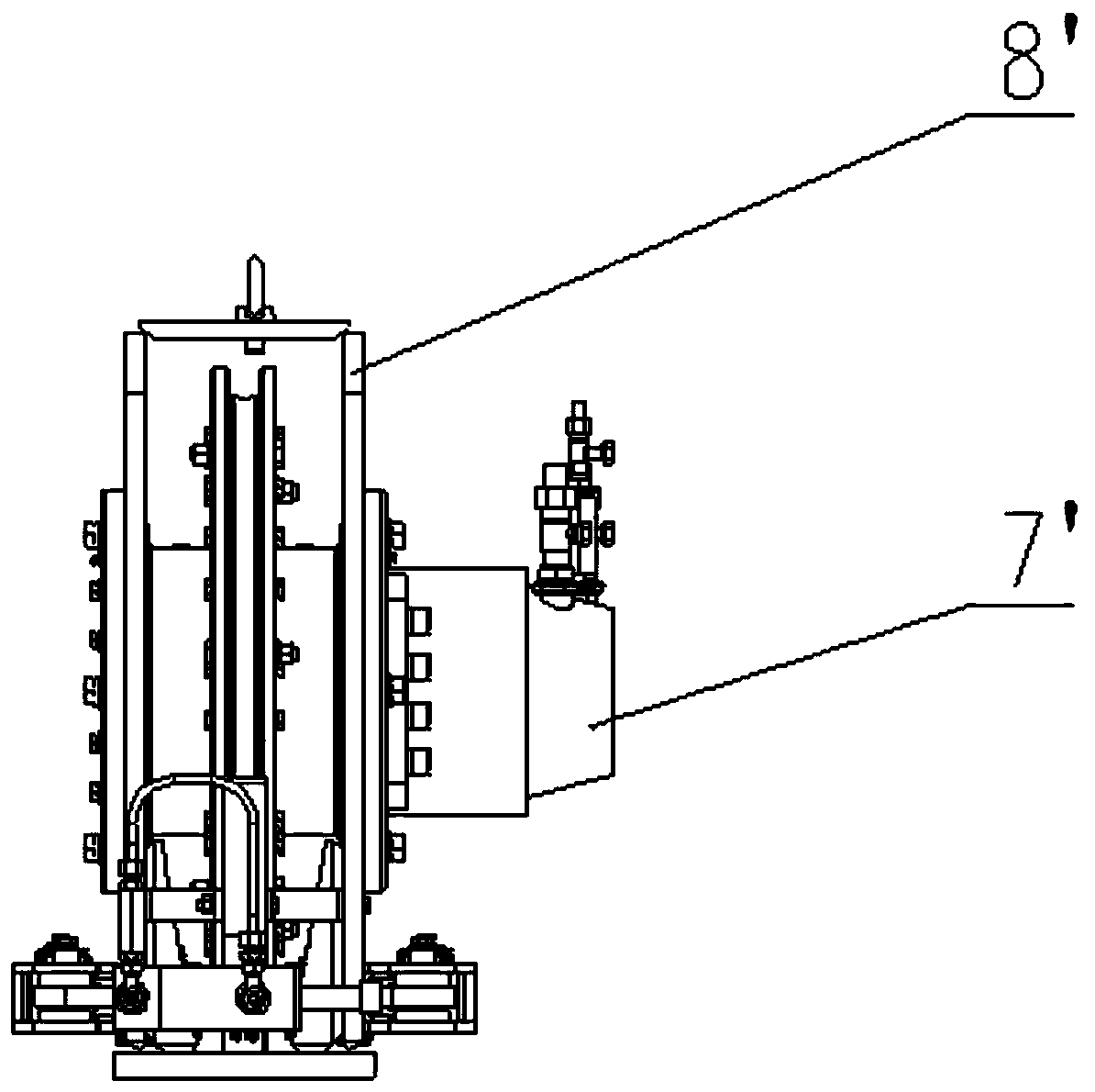 Electrically-driven steel wire rope anti-loosening device for offshore supply