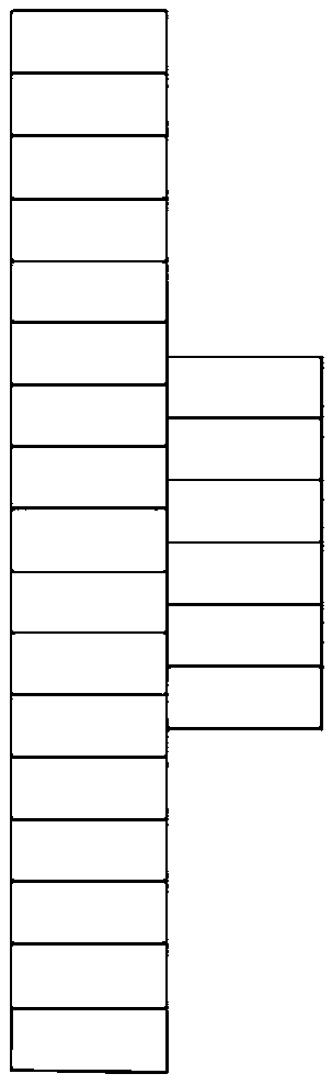 Efficient space-use type damper of end portion straight brace secondary displacement amplification device