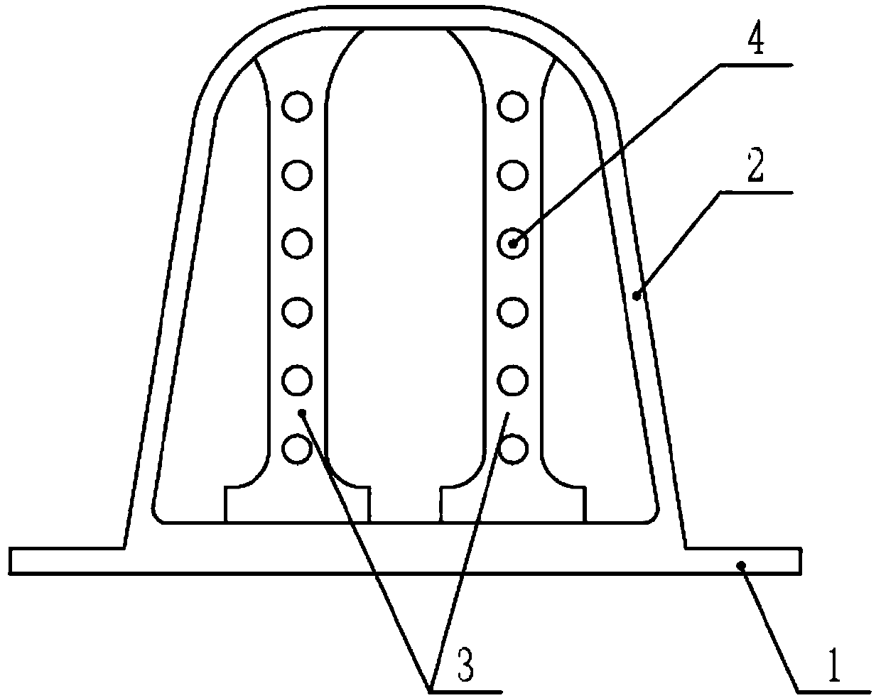 Plastic double-rib winding corrugated pipe