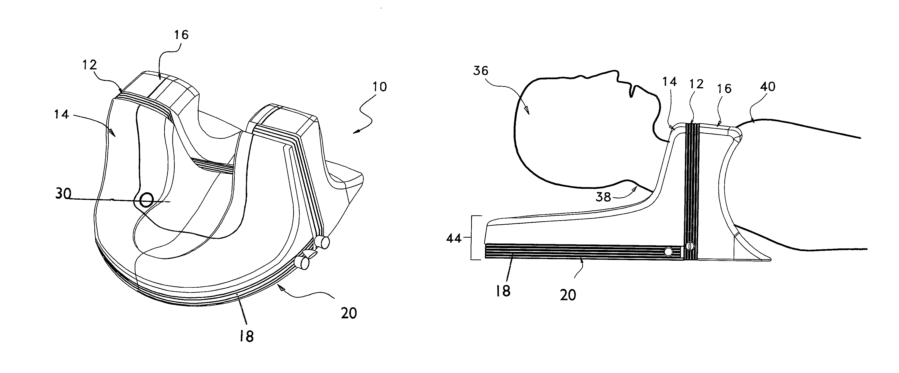 Cervical traction/stretch device