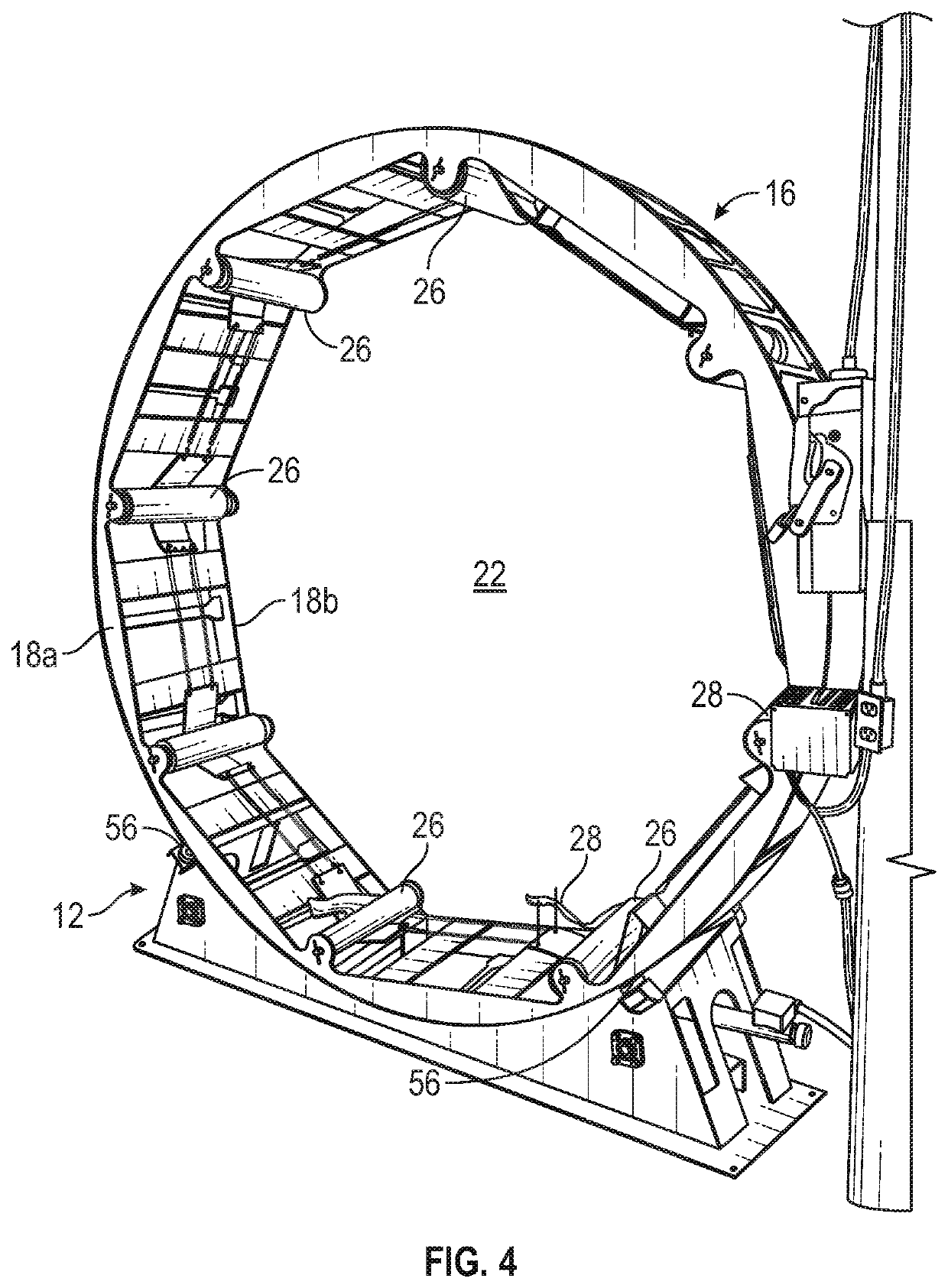 Orbital wrapping machine