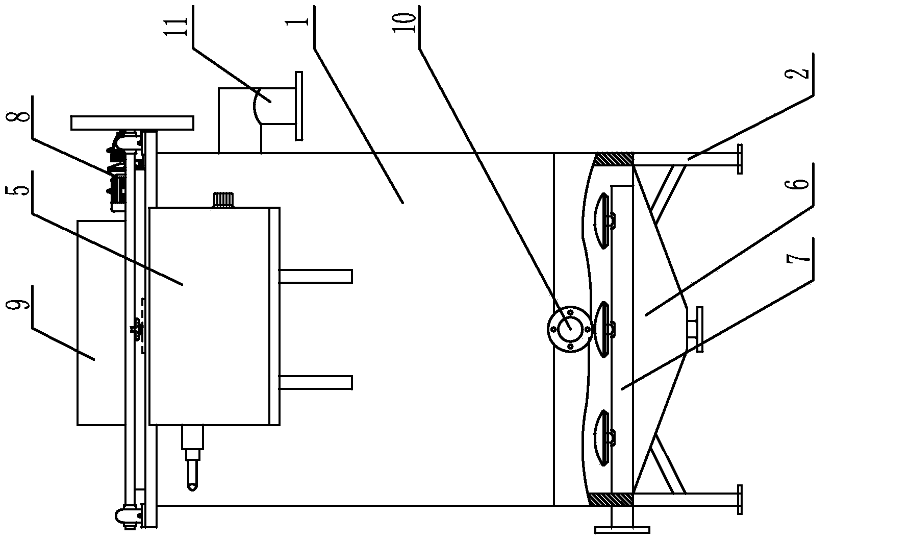 Electric flocculation air floatation machine with aeration device