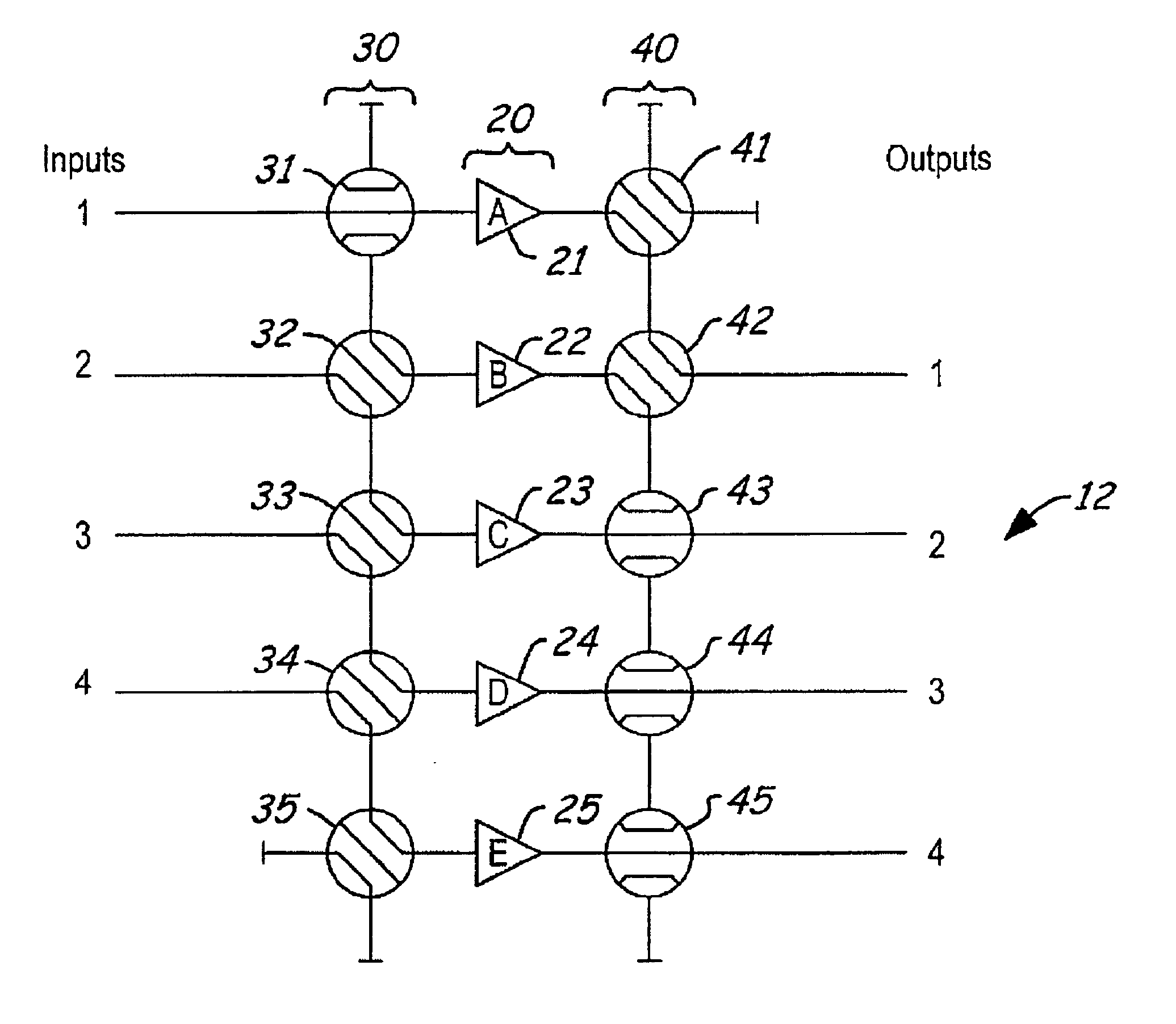 Gain and phase balanced amplifier redundancy system