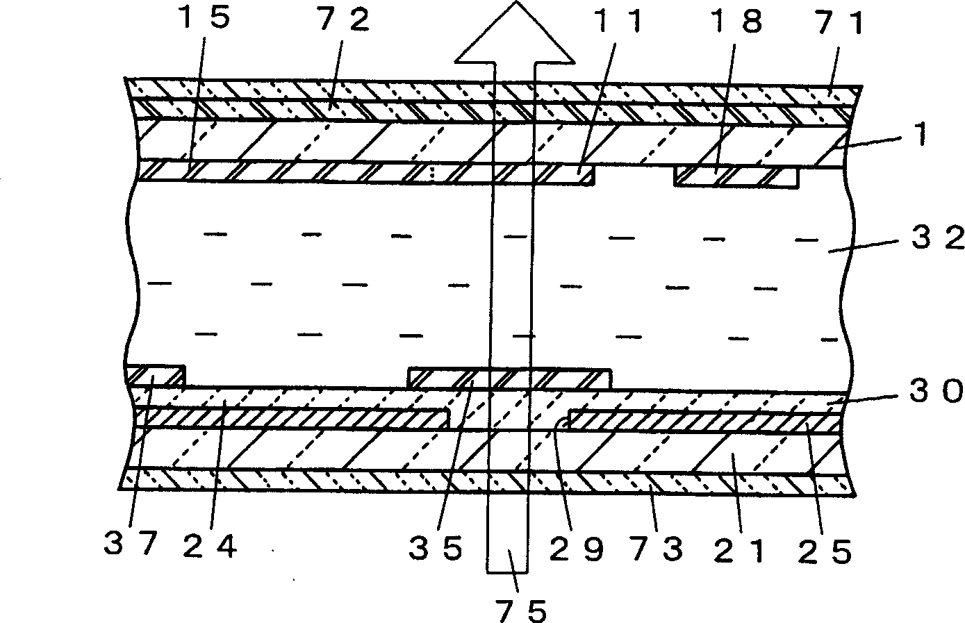 Liquid crystal shutter device