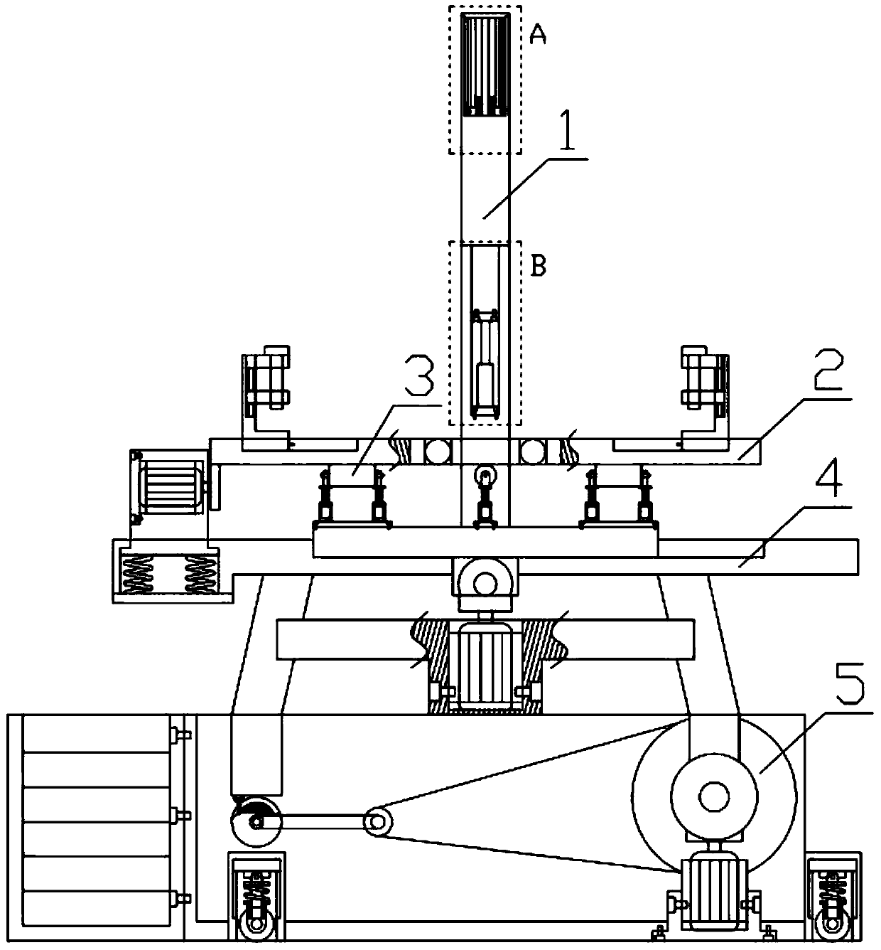 Novel multifunctional cable take-up and pay-off device convenient and fast to use