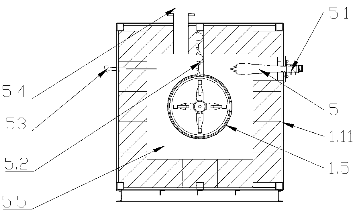 Furnace tube fixed type gas-heating regeneration furnace for powdered activated carbon