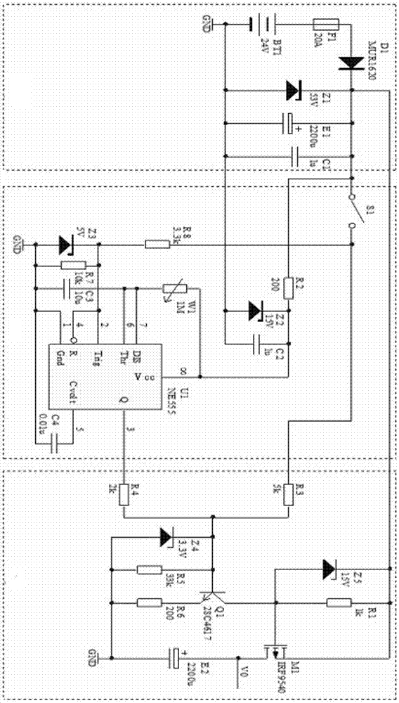 An intelligent power switch with adjustable off time