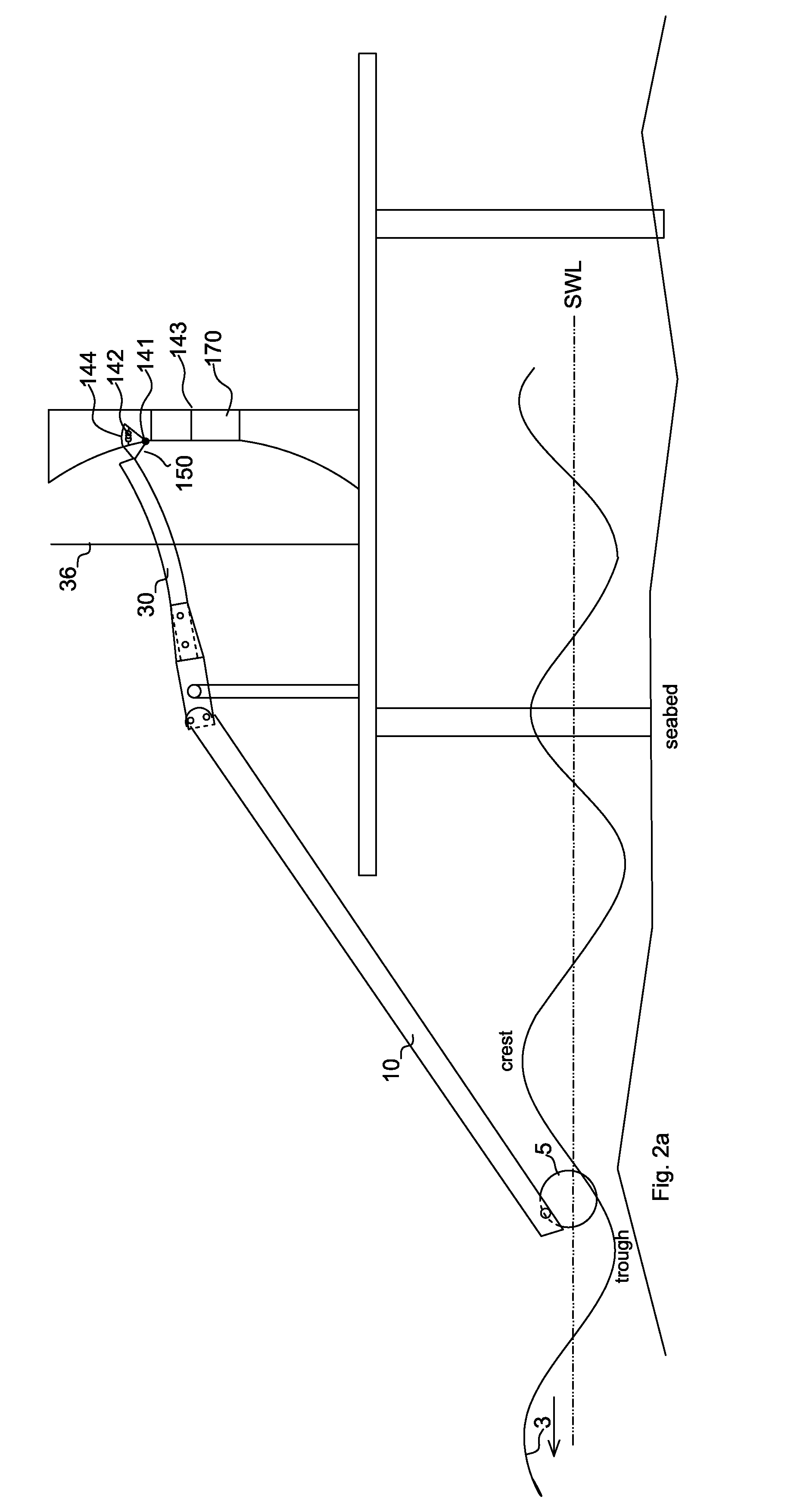 Ocean wave energy converter and method of power generation