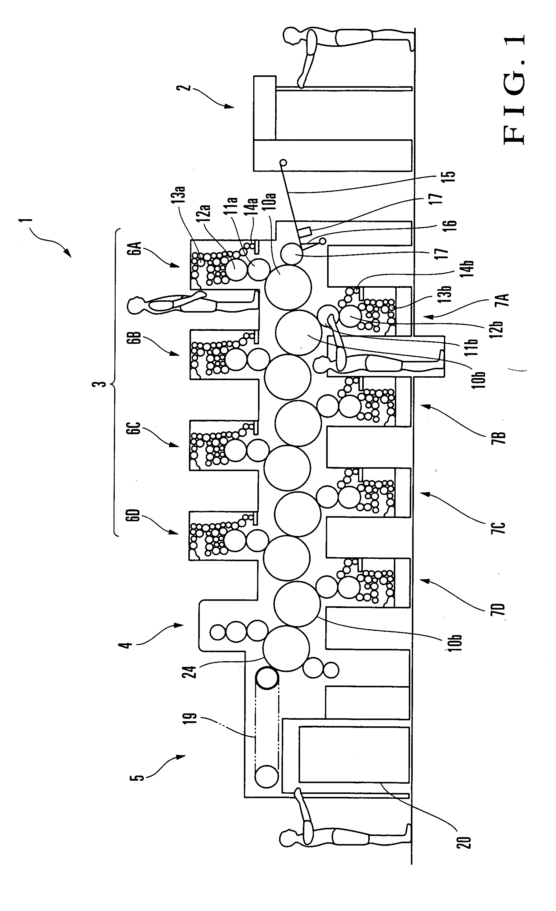 Air blowing device for printing press