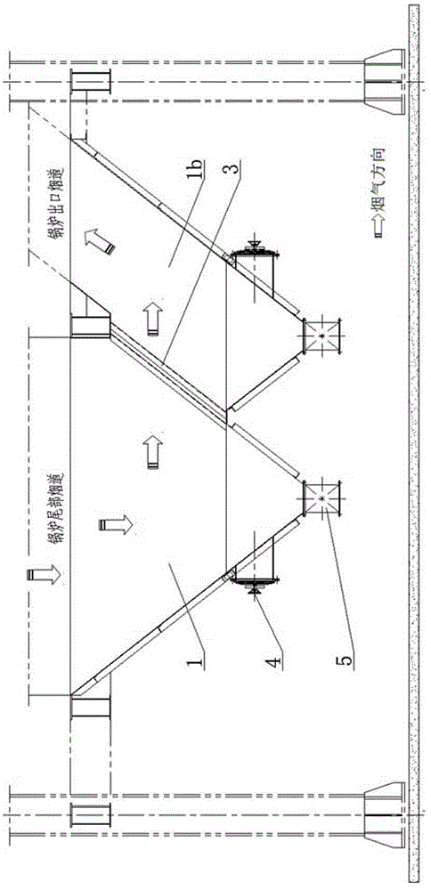 Irregular ash falling device