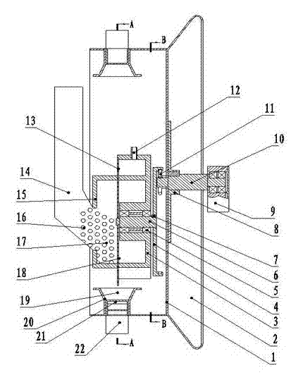 Hole sowing roller device