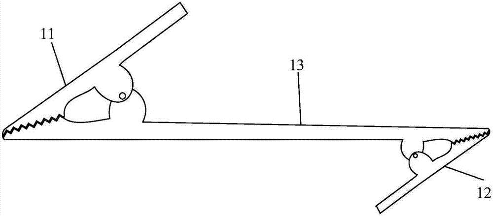 Test wiring wire clamp