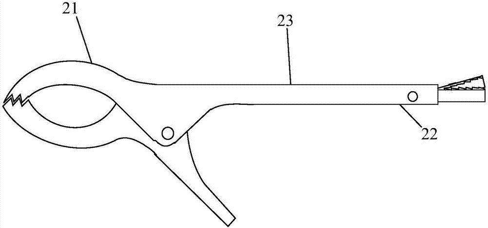 Test wiring wire clamp