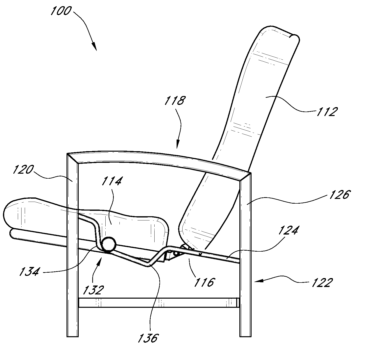 Reclinable seating apparatus and method