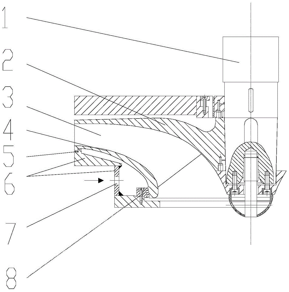 A Centrifugal Closed Impeller Axial Force Balance Structure