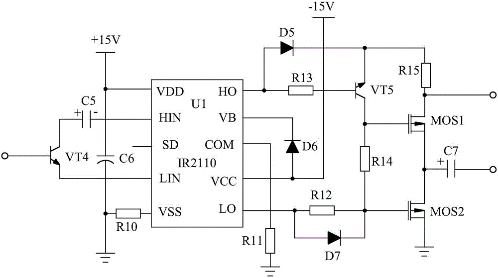 High-precision motor driving closed-loop control system based on interference suppression circuit