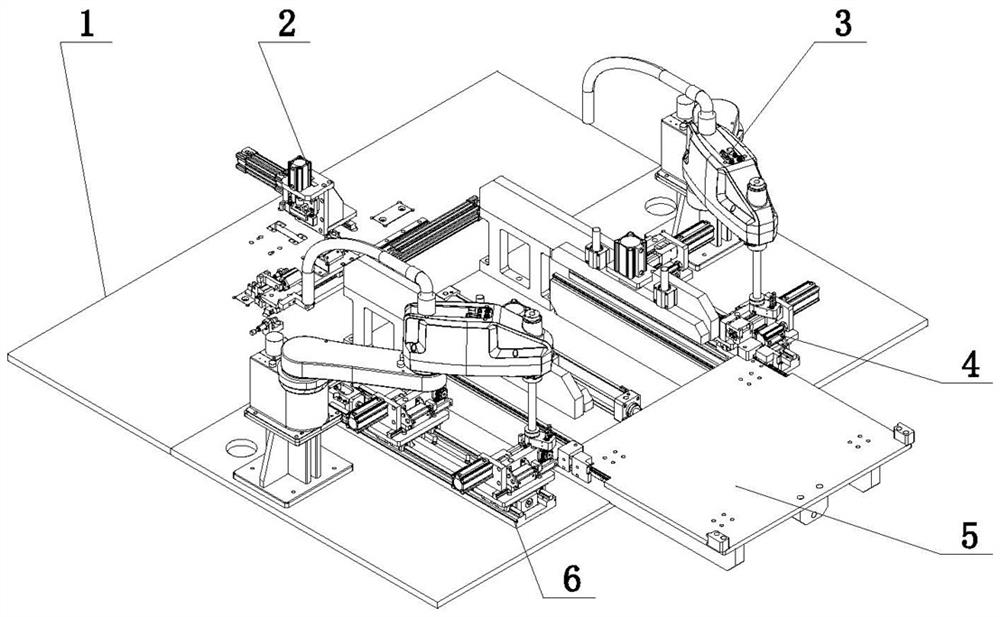 Automatic assembly line for radiator reinforcing clamp