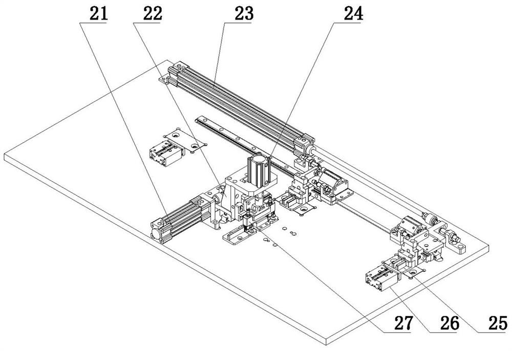 Automatic assembly line for radiator reinforcing clamp