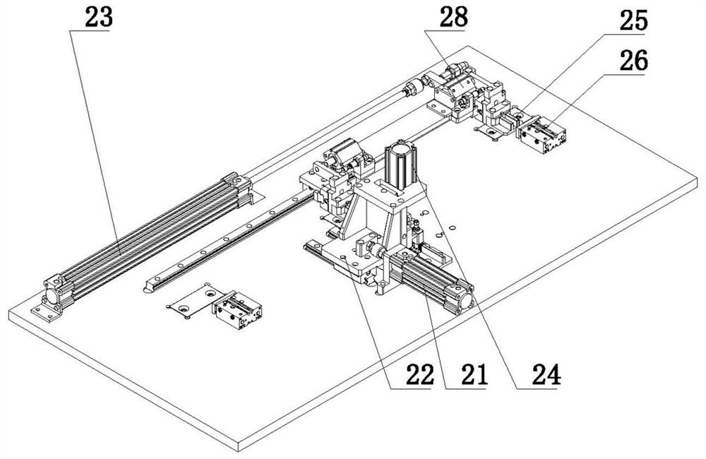 Automatic assembly line for radiator reinforcing clamp