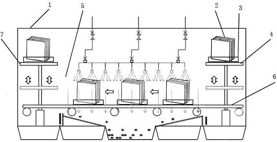 Etching method for liquid crystal glass panel