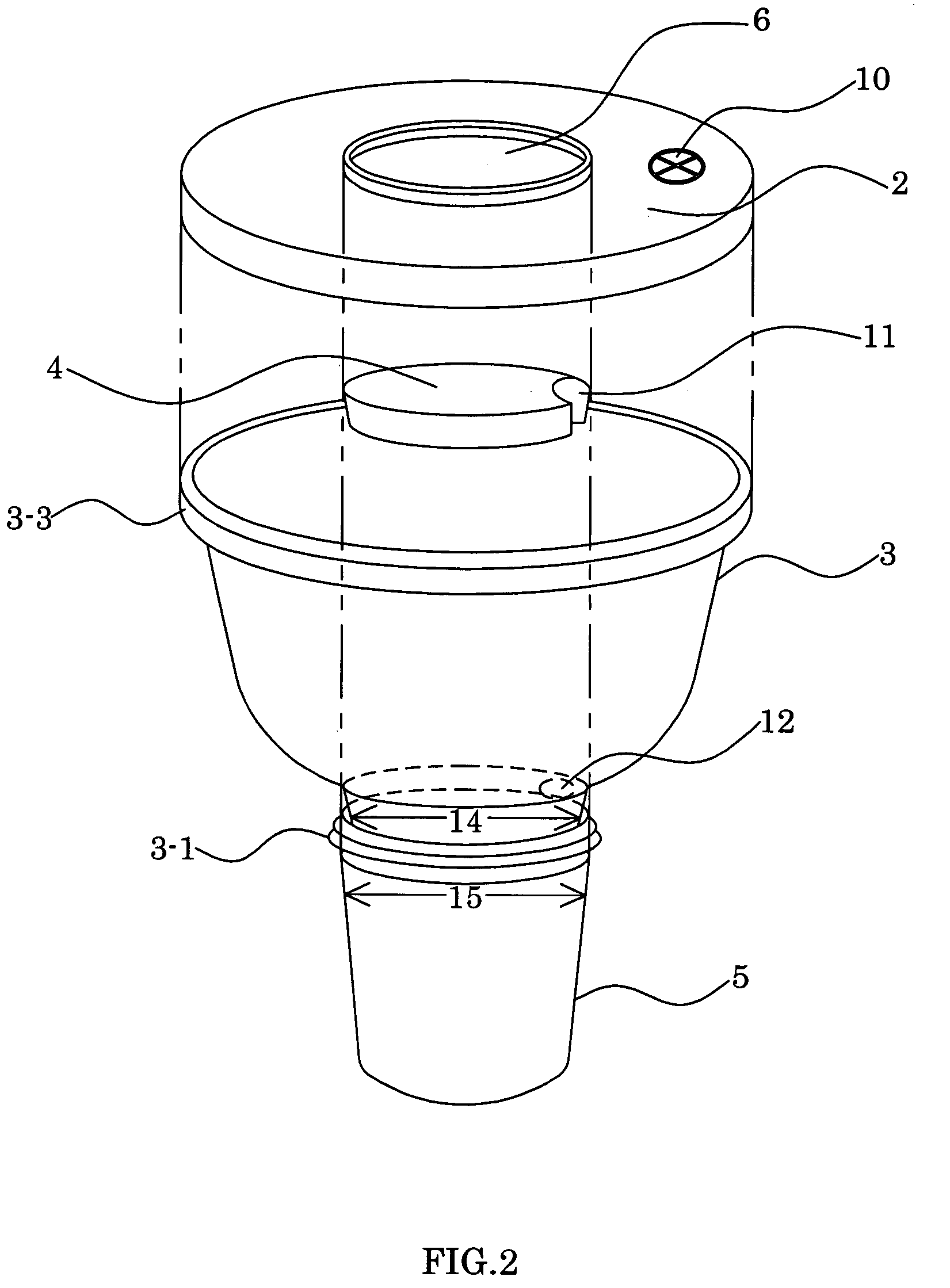 Stable thermos multi-cup