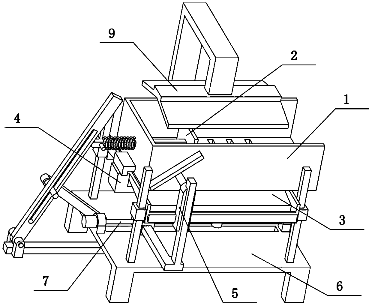 Device for compression treatment of industrial garbage