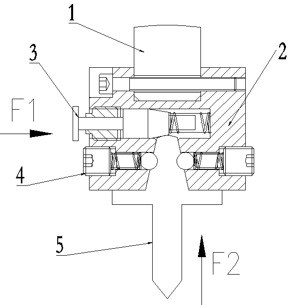 Quick replacement device for upper die of bending machine