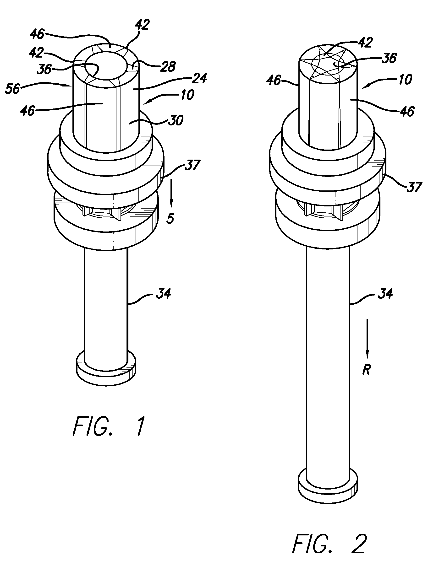 Collapsible core assembly for a molding apparatus