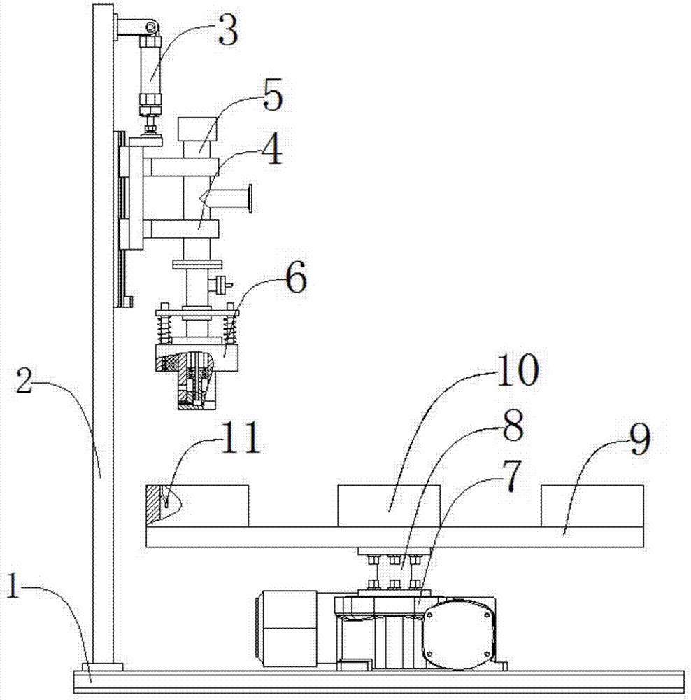 Rotary liquid fertilizer filling device