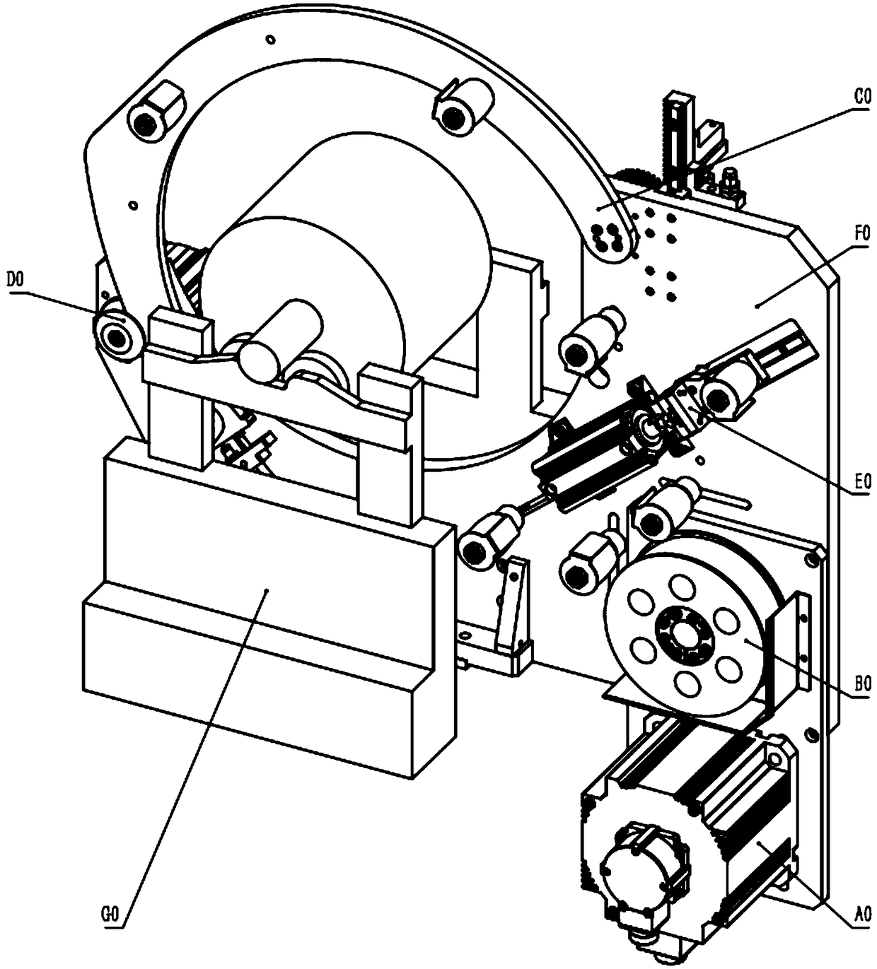 Driving device used for new energy car motor rotor balancing machine