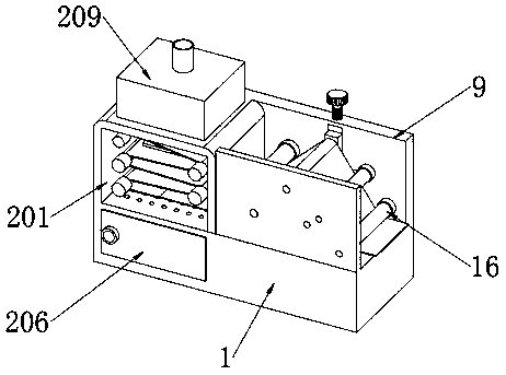 Shaping device for non-woven fabric dyeing production line and dyeing process of device