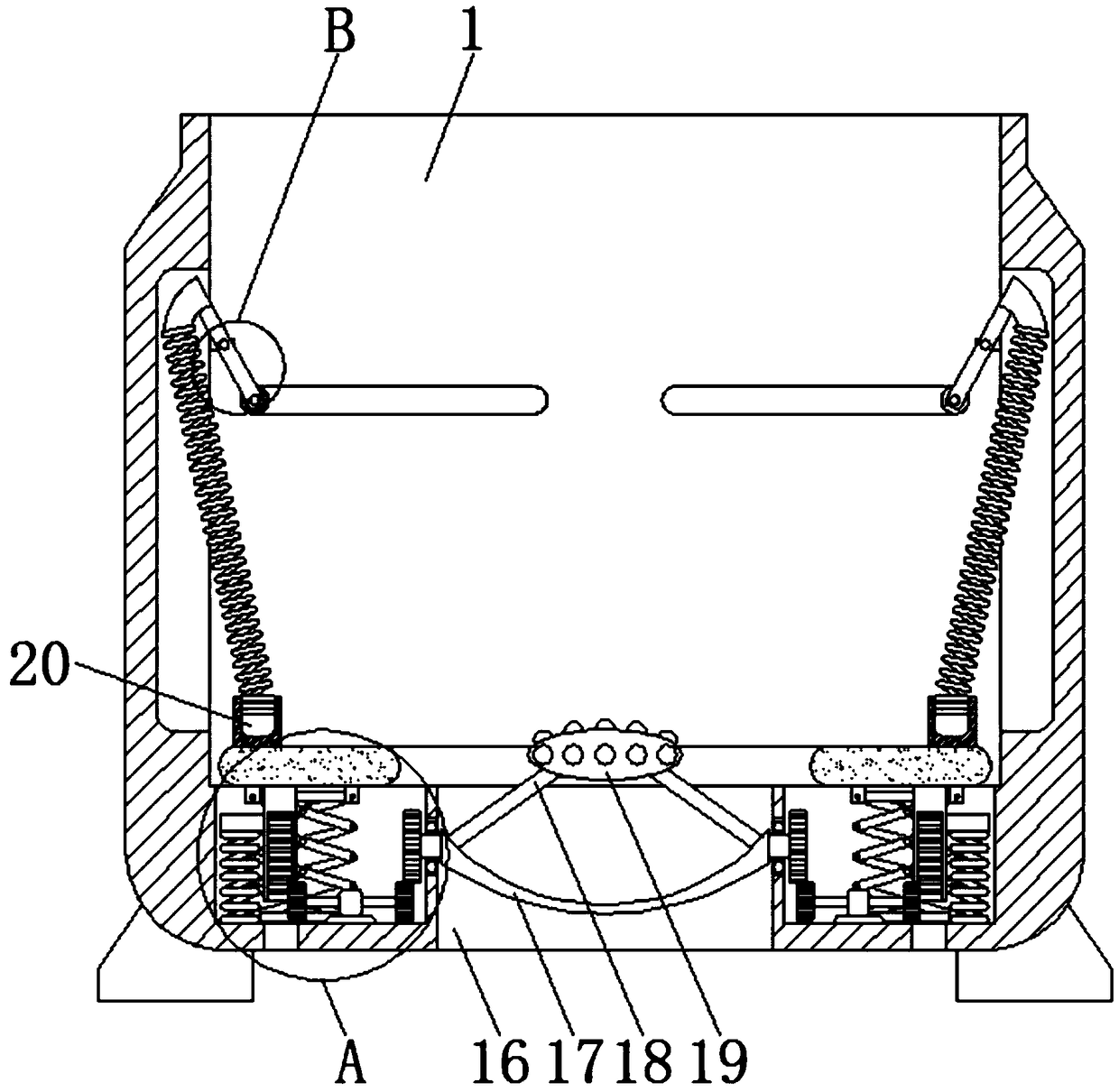 Leaf vegetable derooting sectioning device used for clean vegetable processing