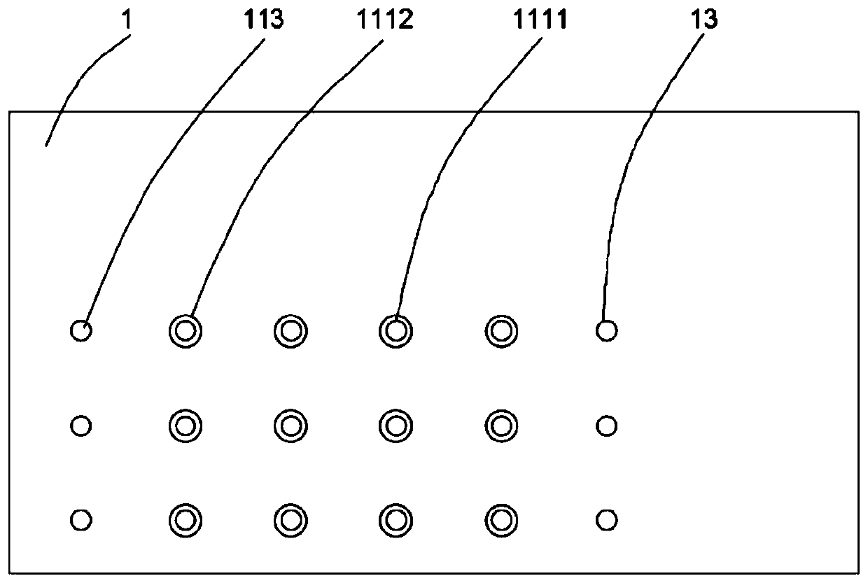 Testing structure and method for back drill alignment degree of 5G circuit board