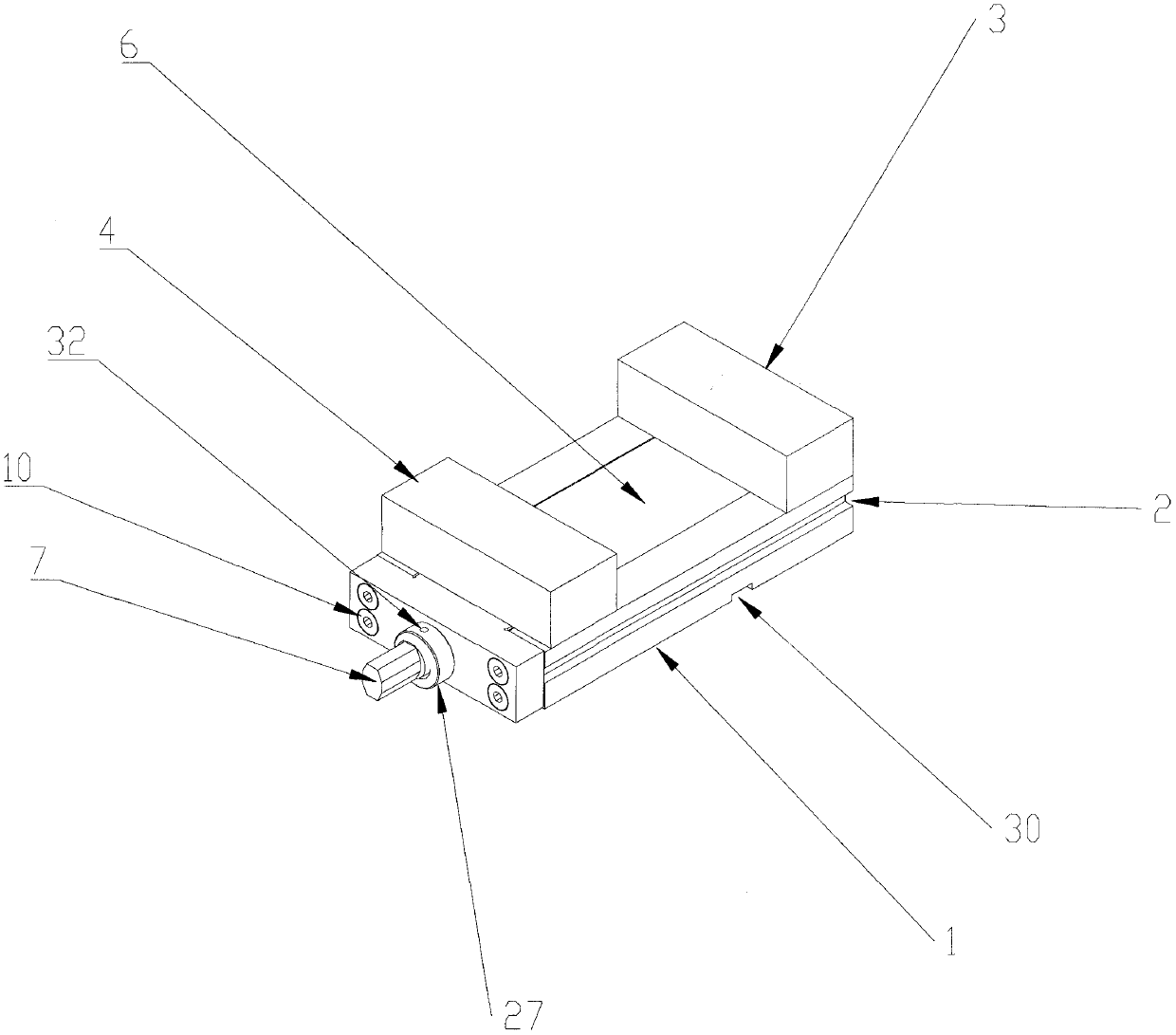 Modular profile steel combination type machine vise