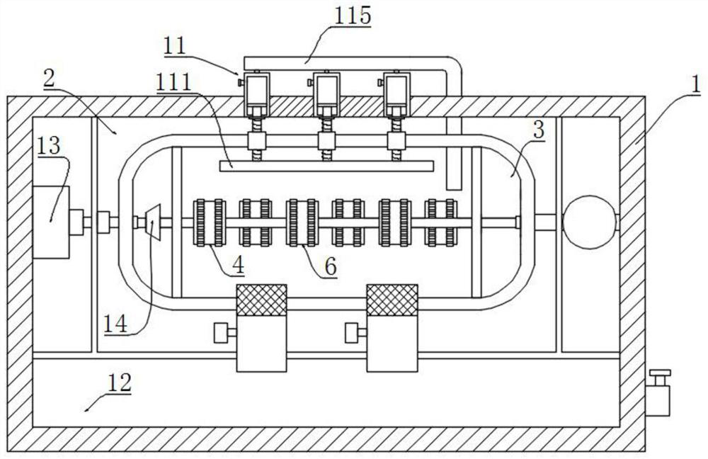 Turntable type dynamic sewage fermentation tank