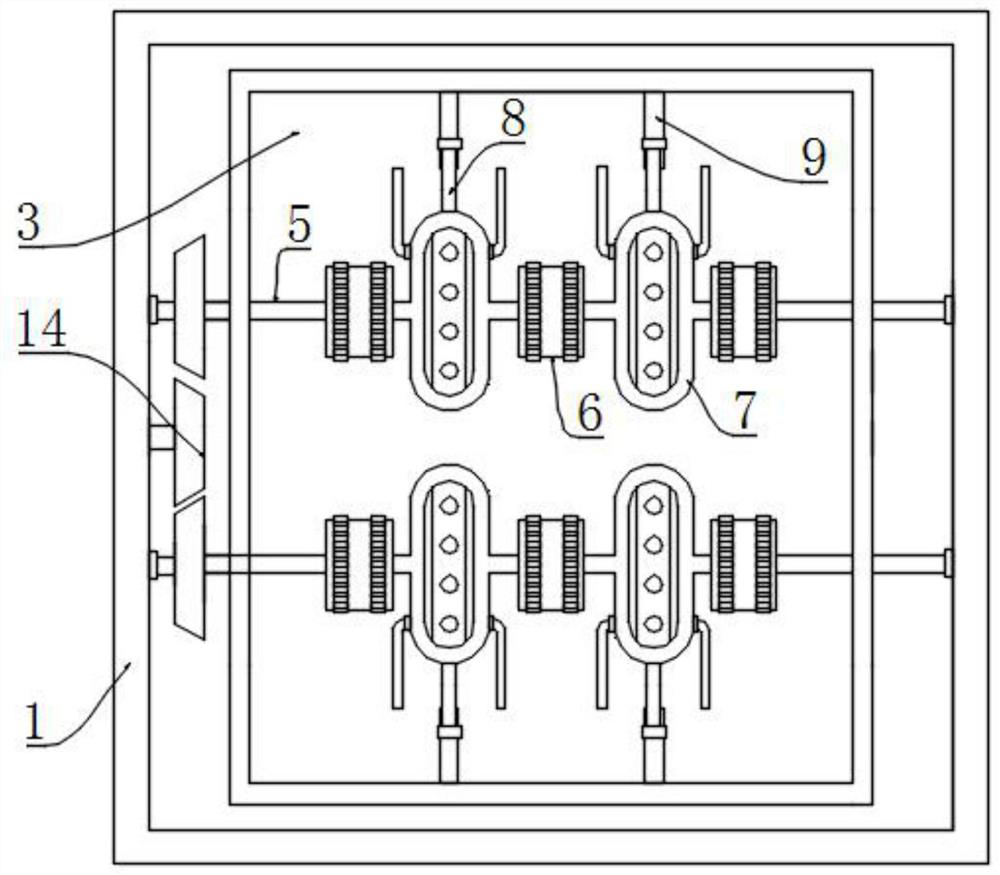 Turntable type dynamic sewage fermentation tank