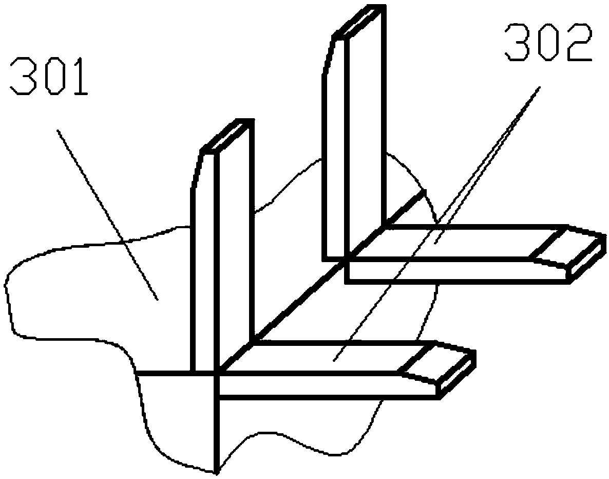 Automatic blank overturning device of blank stacking machine