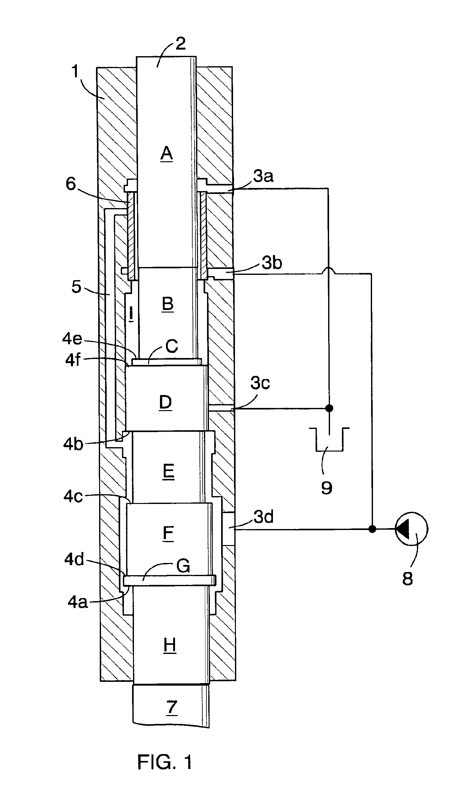 Method for controlling operating cycle of impact device, and impact device