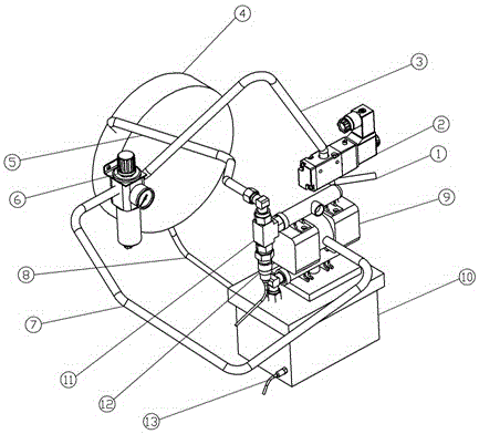 Knitter table automatic lubricating device and control method