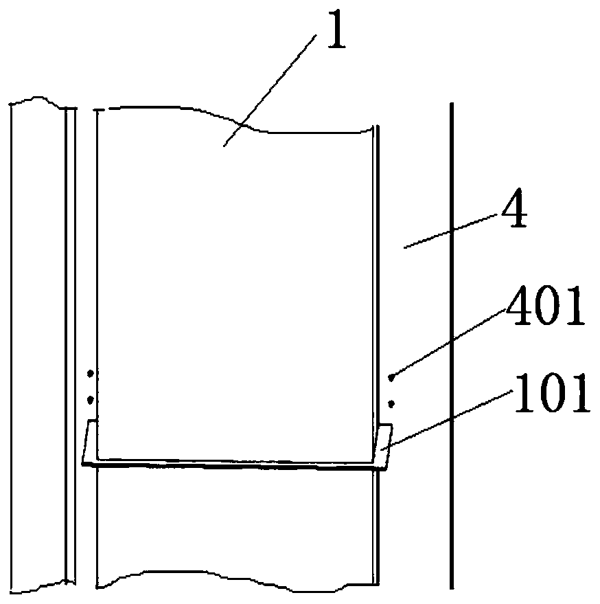 Reinforcing and supporting device for civil air shaft lining common-plate flange air pipes and construction method of reinforcing and supporting device