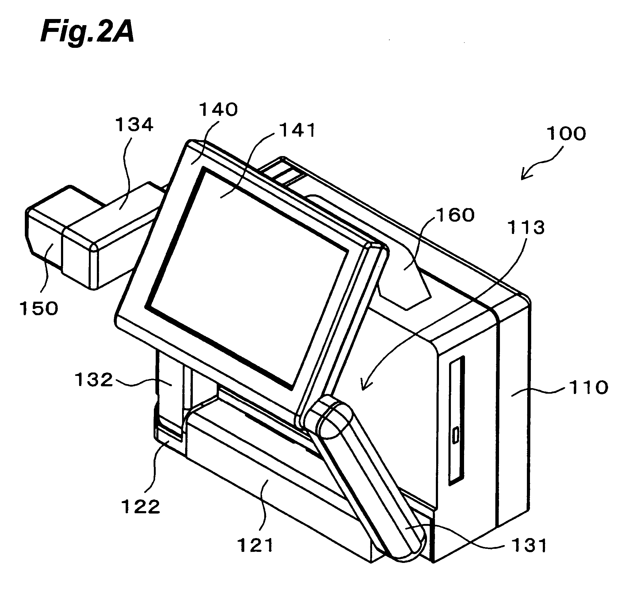 Document presentation device including a movable part