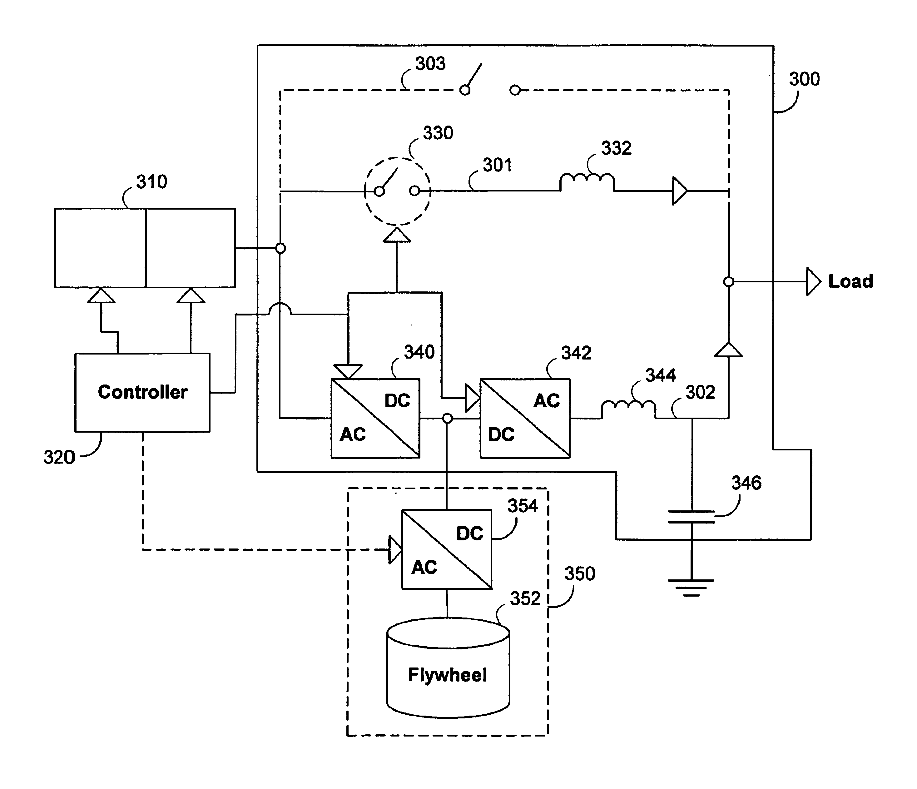 Multiple path variable speed constant frequency device having automatic power path selection capability