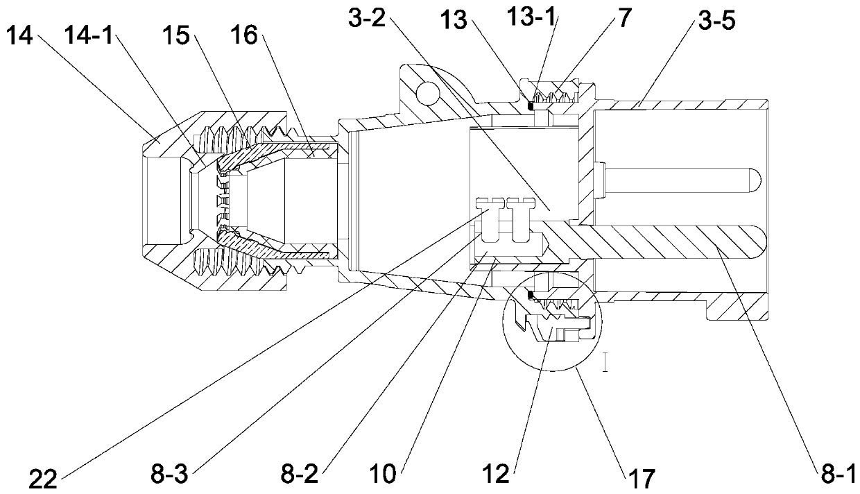 Power transmission and distribution connector and power transmission and distribution connecting device