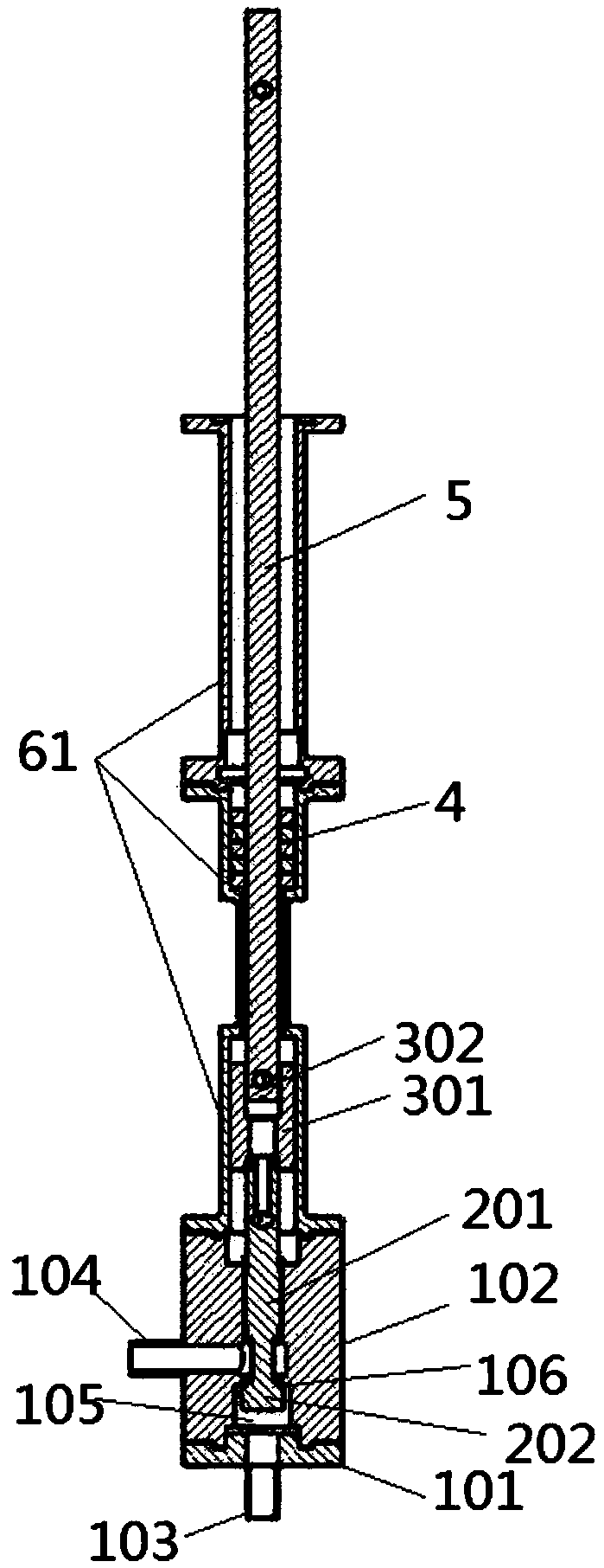 Novel low-temperature air distributing valve structure