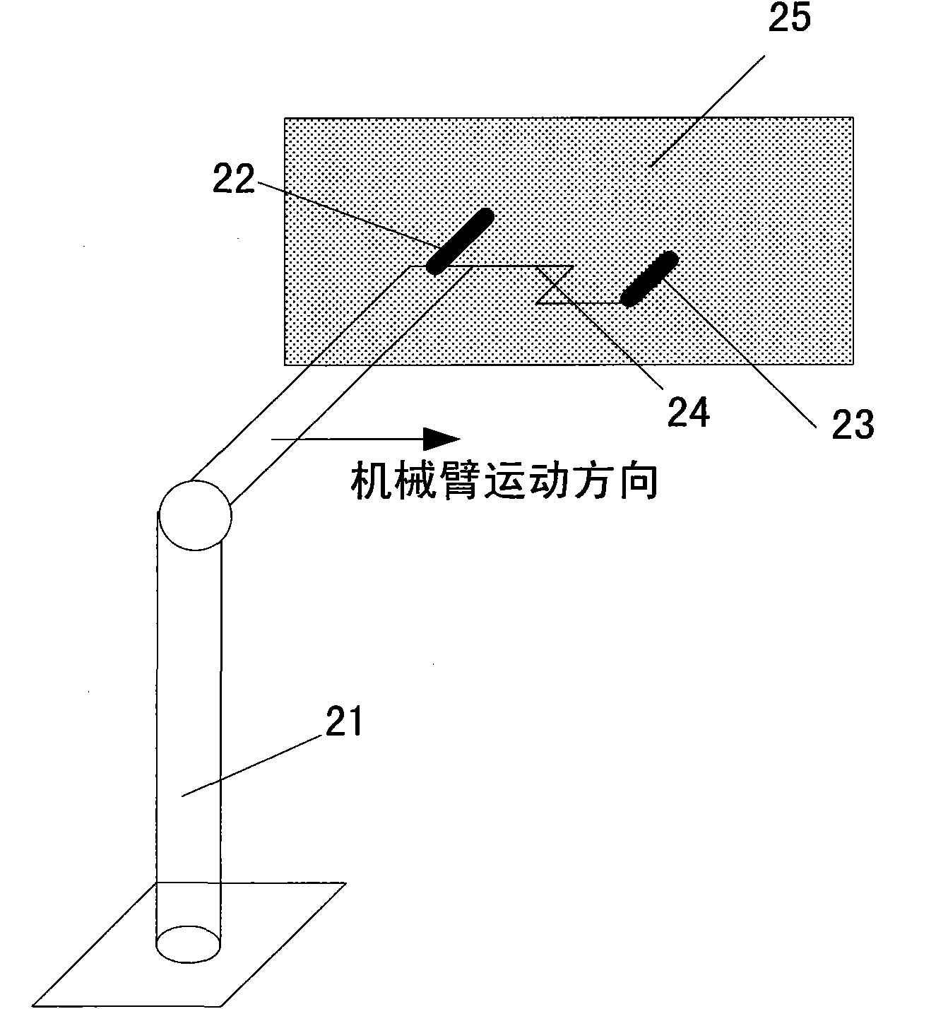 Device and method for measuring poses of embedded type spraying gun in real time