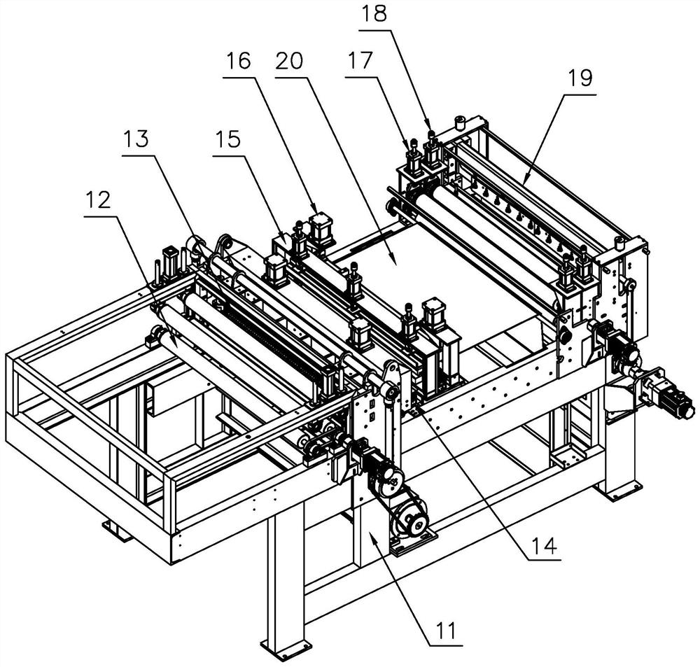 Veneer roller tooth joint machine and splicing process thereof