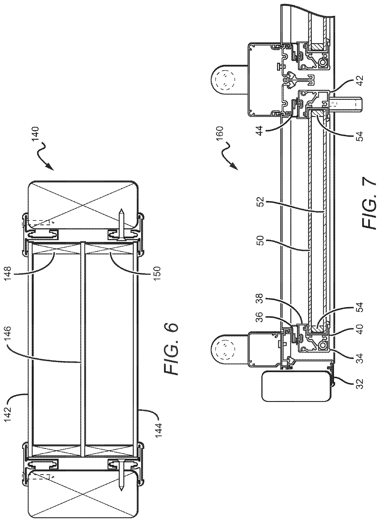 Krypton gas filled cooler door